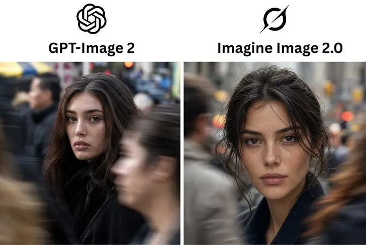 AI Model Portrait Comparison Nano Banana 2.1 example