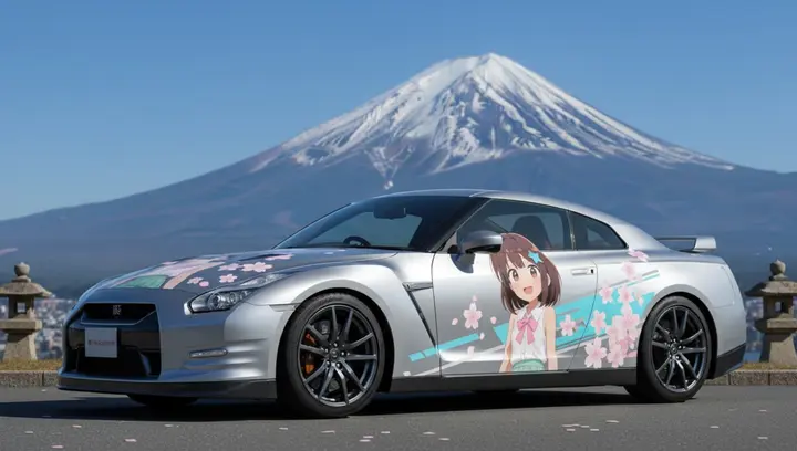 Create an Itasha Car Nano Banana 2.1 example