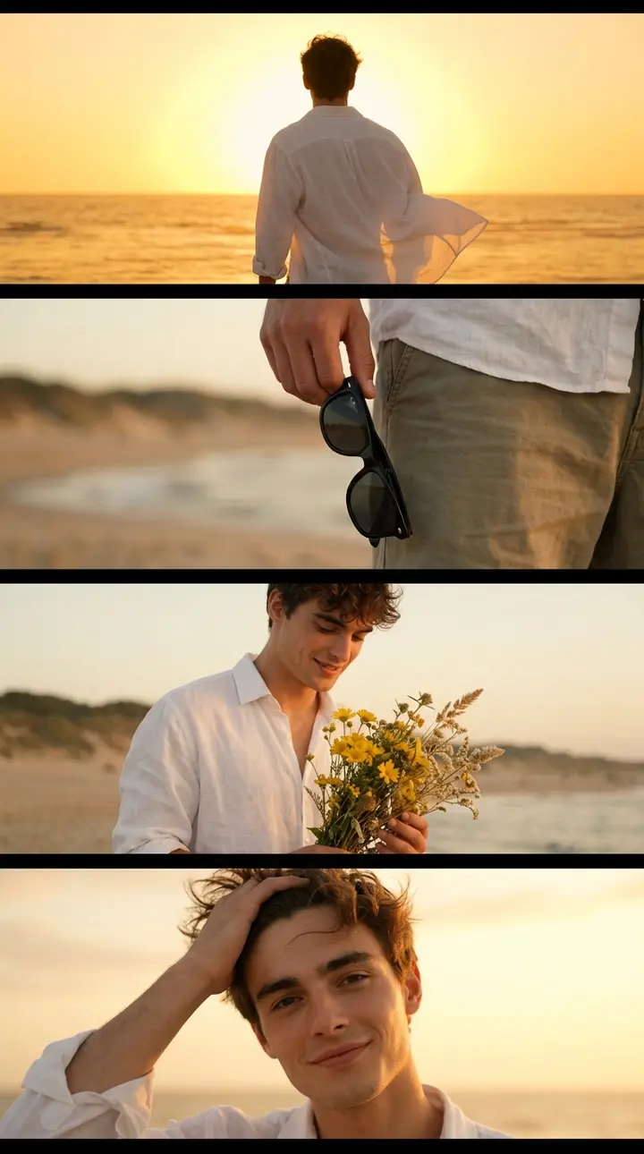 Four-Strip Cinematic Frame Nano Banana 2.1 example