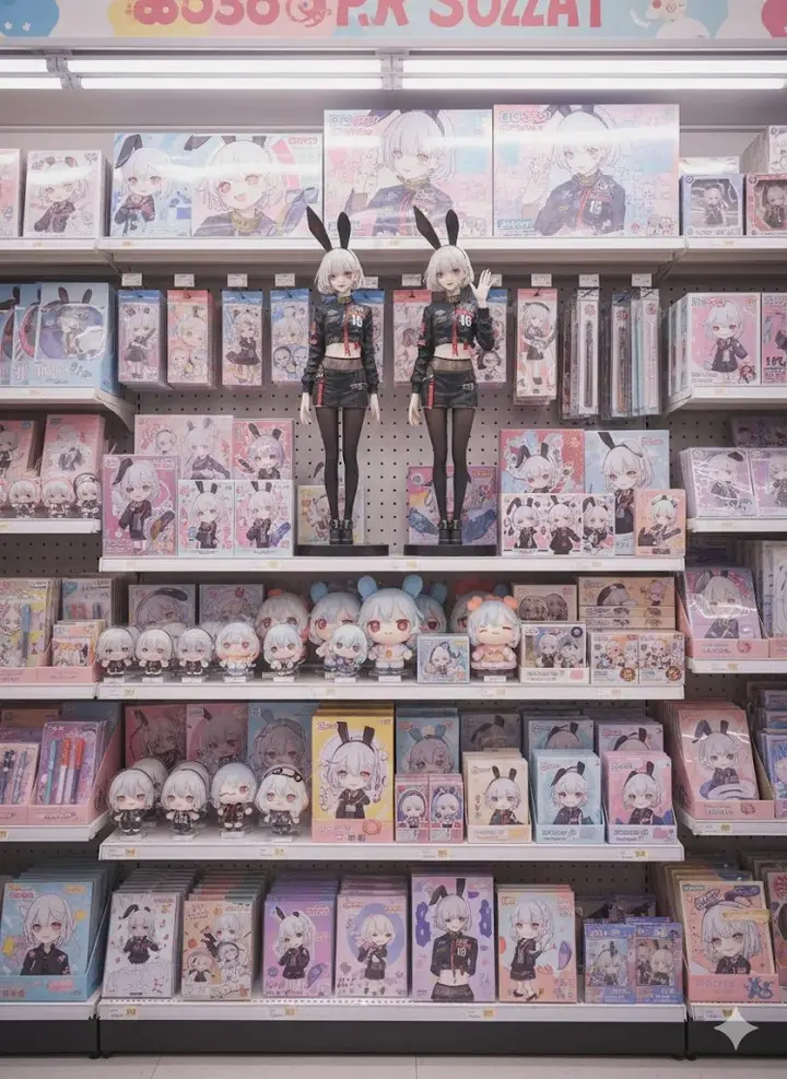 Merchandise Display Shelf Nano Banana 2.1 example