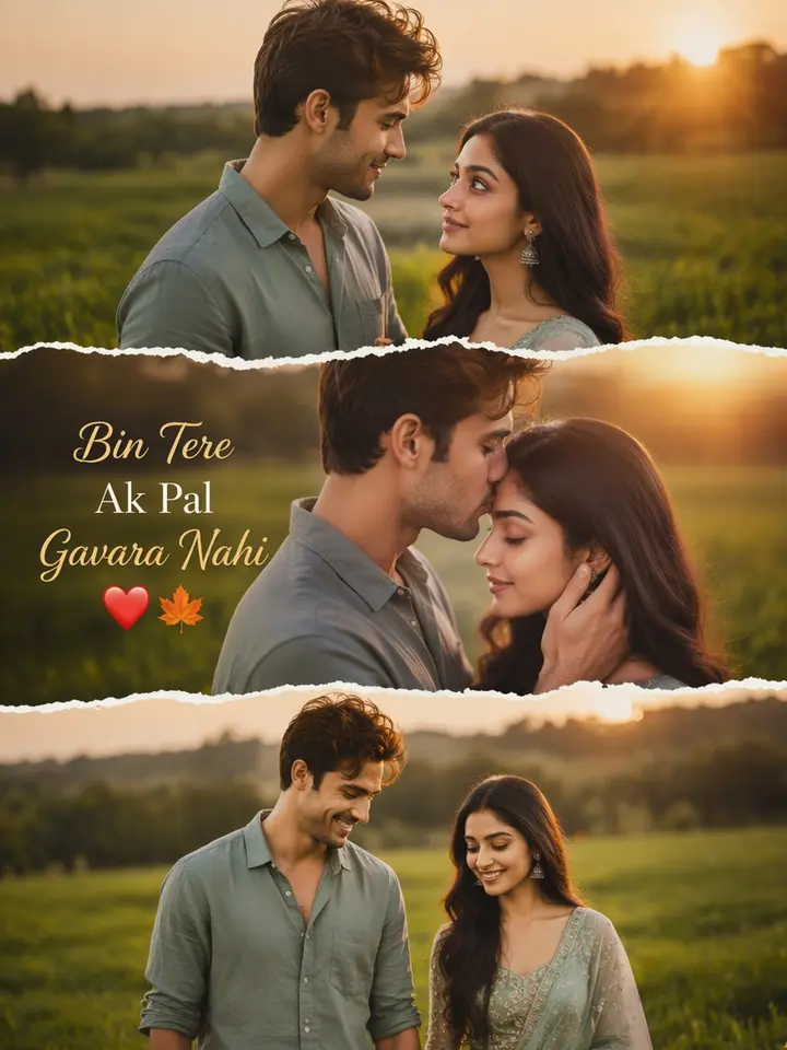 Romantic 3-Layer Collage Nano Banana 2.1 example